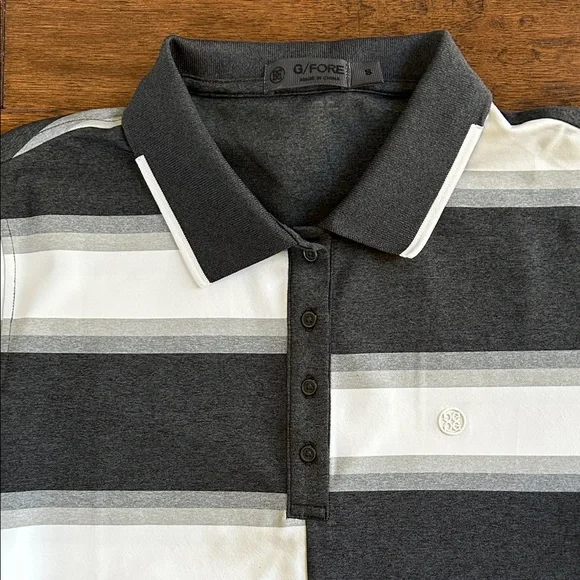 G/FORE Women’s Offset Gradient Stripe Tech Polo NWOT Size Small - Picture 12 of 14